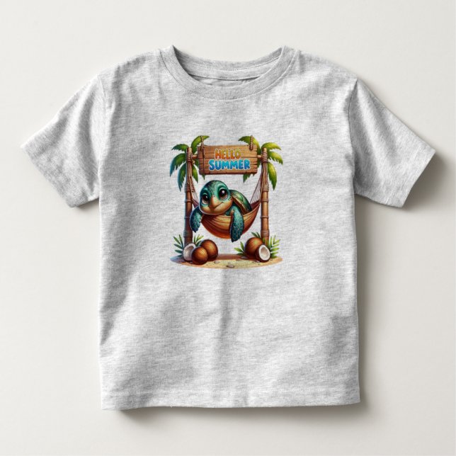 Camiseta De Bebé Paraíso de las tortugas (Anverso)