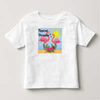 Paraíso tropical Flamingo rosa - Toddler Fine Jer
