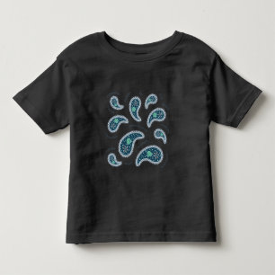 Camiseta De Bebé Paramecia Paisley Protozoan Biología Ciencia Oscur