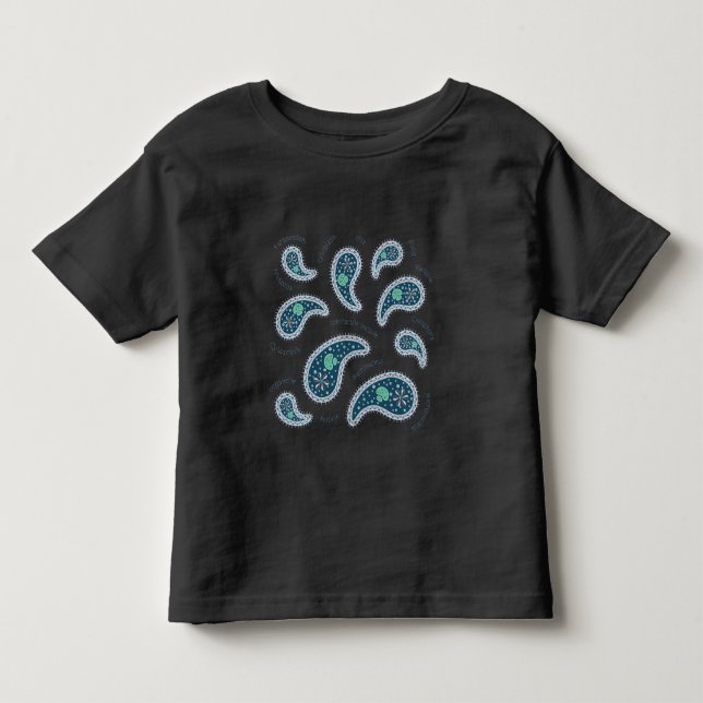 Camiseta De Bebé Paramecia Paisley Protozoan Biología Ciencia Oscur (Anverso)
