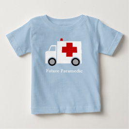 Camiseta De Bebé Paramédico futuro blanco de la ambulancia el | del