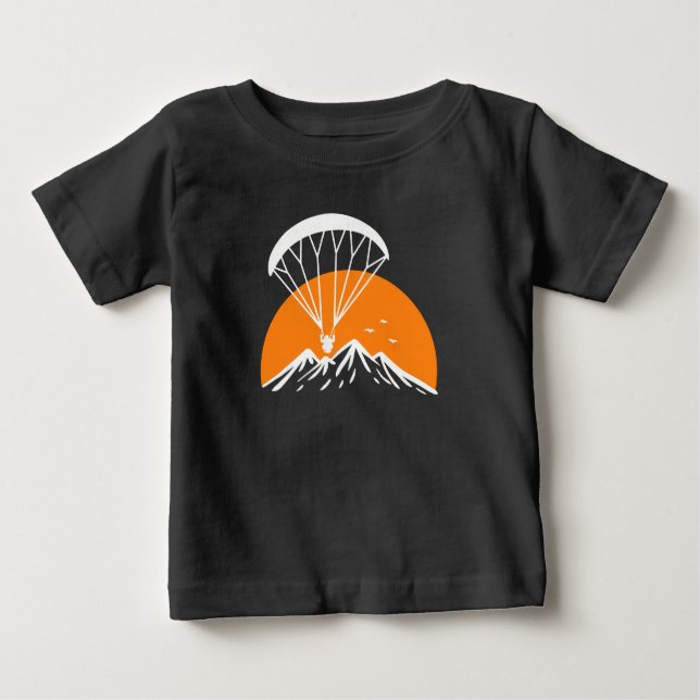 Camiseta De Bebé Paramotoring Retro Vintage (Anverso)