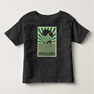 Camiseta De Bebé Parapente retro pasatiempo Flying Hobby Paraglider