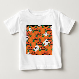 Camiseta De Bebé Parche de Calabazas Embrujadas de Halloween Fantas