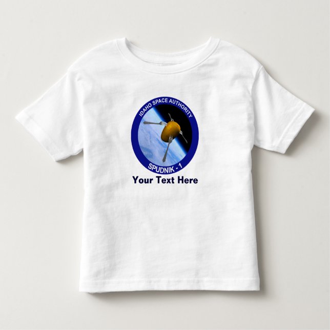 Camiseta De Bebé Parche de misión de satélite Idaho Spudnik (Anverso)