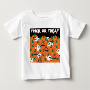 Camiseta De Bebé Parche Halloween Ghosts Haunted Pumpkin