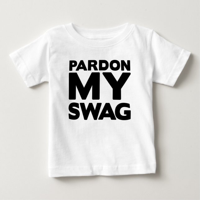 Camiseta De Bebé Pardon mi Swag (Anverso)