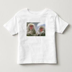 Camiseta De Bebé Pareja de monos de nieve, macaco japonés,