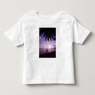 Camiseta De Bebé Pareja en la playa, Windjammer Landing, Santa Luc