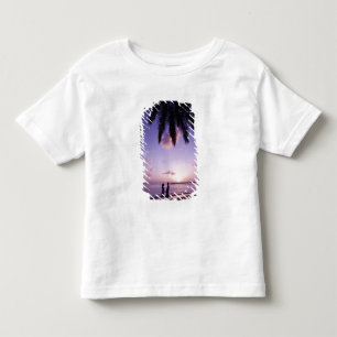 Camiseta De Bebé Pareja en la playa, Windjammer Landing, Santa Lucí
