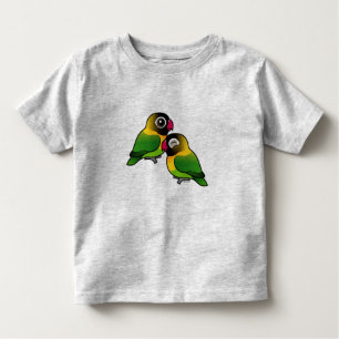 Camiseta De Bebé Pares adorables enmascarados del Lovebird