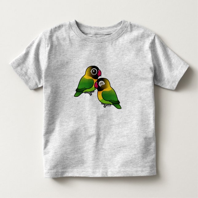 Camiseta De Bebé Pares adorables enmascarados del Lovebird (Anverso)