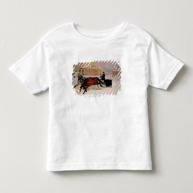 Camiseta De Bebé Pares de poste con un caballo del rastro en (Anverso)