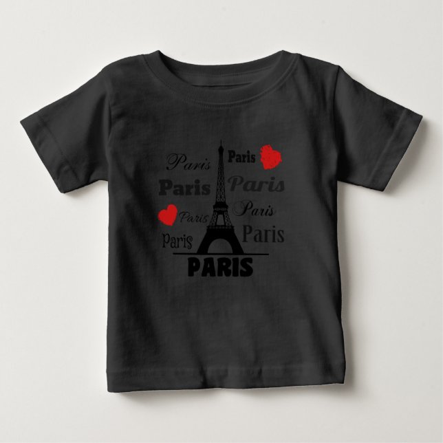 Camiseta De Bebé París (Anverso)