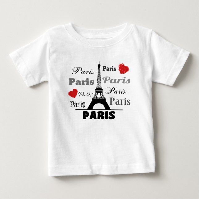 Camiseta De Bebé París (Anverso)