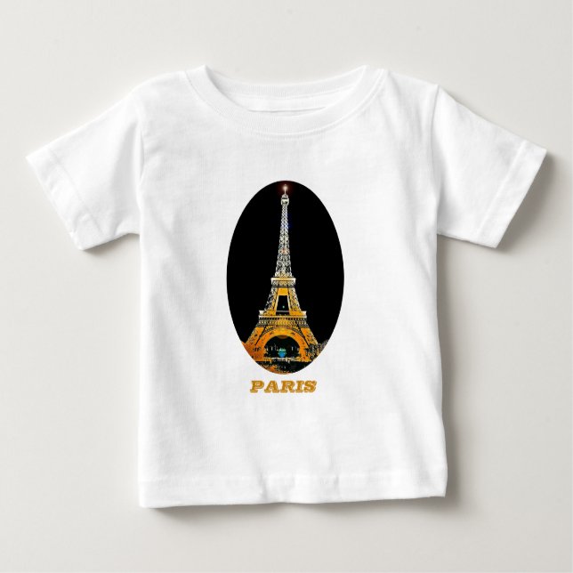 Camiseta De Bebé París (Anverso)