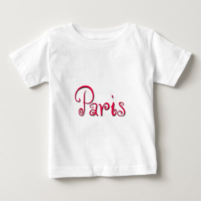 Camiseta De Bebé París (Anverso)