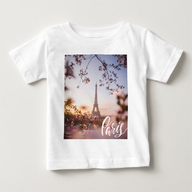 Camiseta De Bebé París (Anverso)