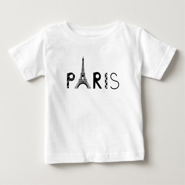 Camiseta De Bebé Paris, France | Eiffel Tower (Anverso)