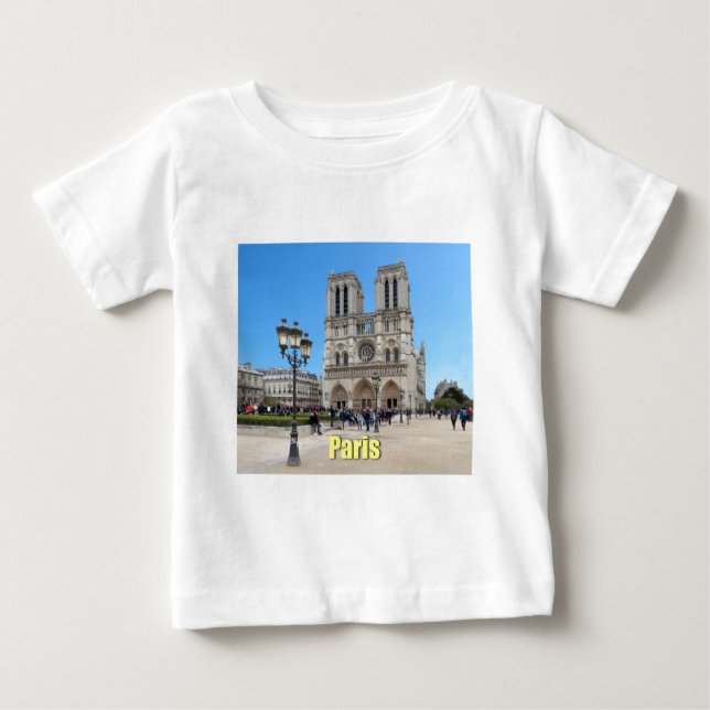 Camiseta De Bebé PARIS Notre Dame (Anverso)