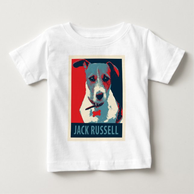 Camiseta De Bebé Parodia de esperanza política de Jack Russel Terri (Anverso)