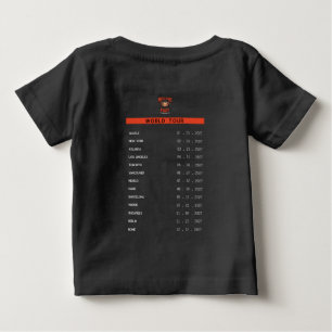 Camiseta De Bebé Parodia de gira de la banda de Heavy Metal Axolotl