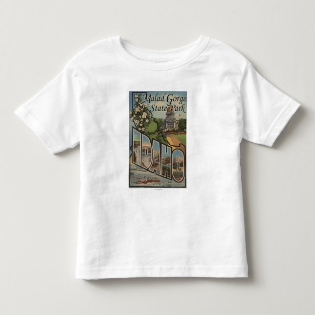Camiseta De Bebé Parque de estado de la garganta de Malad, Idaho (Anverso)