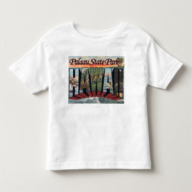 Camiseta De Bebé Parque de estado de Palaau, Hawaii - escenas (Anverso)