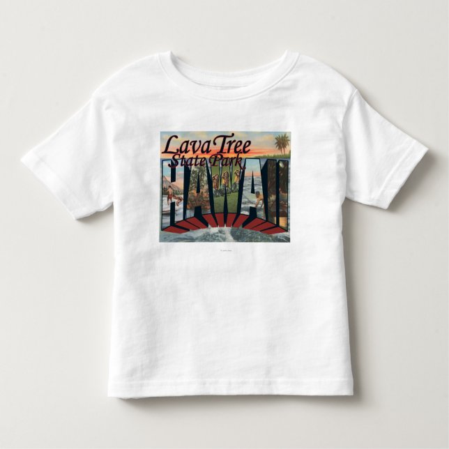 Camiseta De Bebé Parque de estado del árbol de la lava, Hawaii (Anverso)