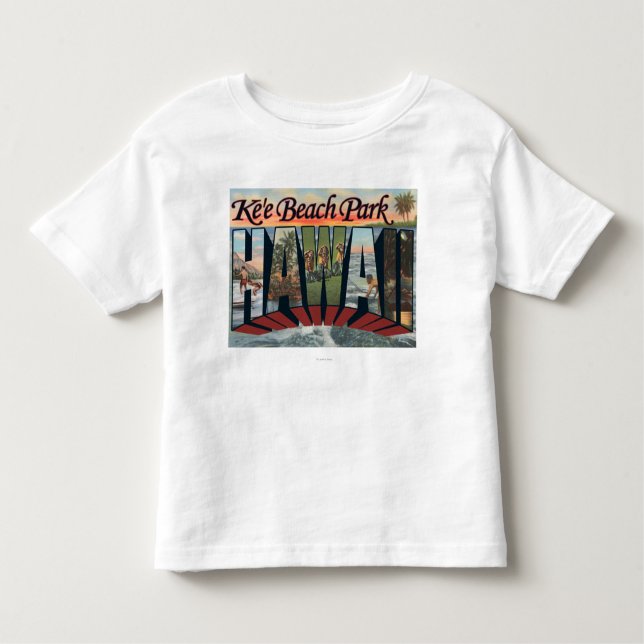 Camiseta De Bebé Parque de la playa de Ke'e, Hawaii - escenas (Anverso)