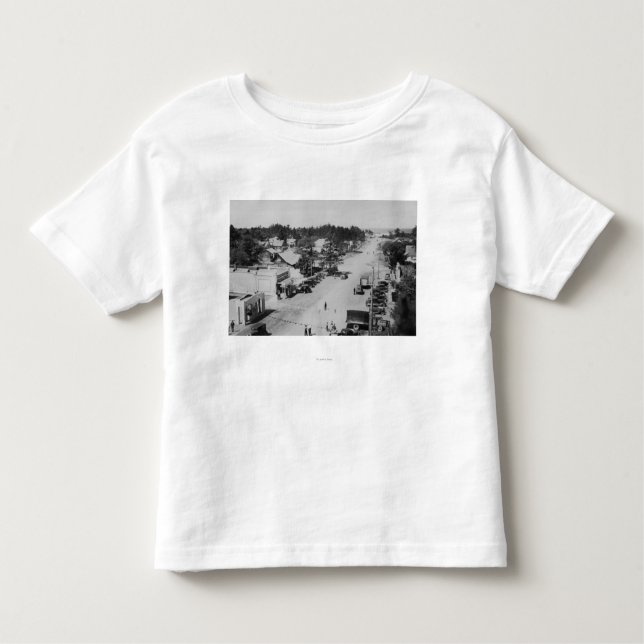 Camiseta De Bebé Parque del océano, WA - vista de la playa, coches (Anverso)