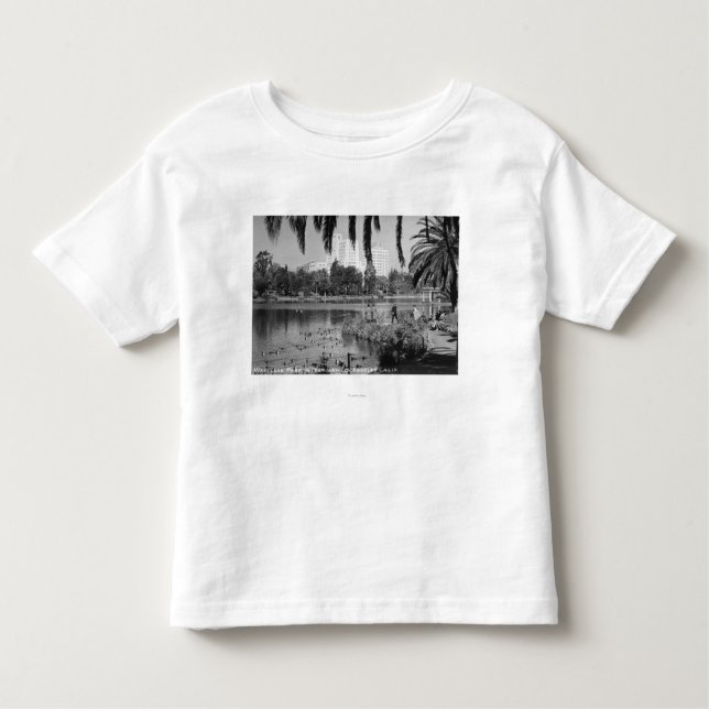Camiseta De Bebé Parque del oeste de Los Ángeles, lago de CA en (Anverso)