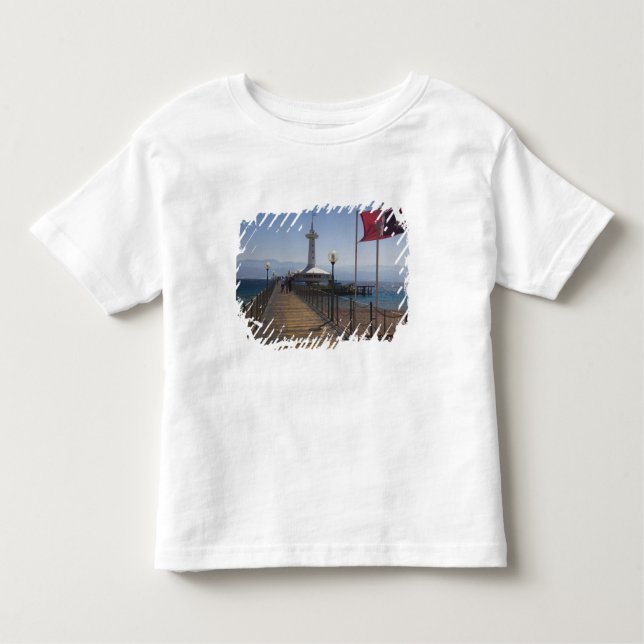 Camiseta De Bebé Parque marino subacuático, torre de observación (Anverso)