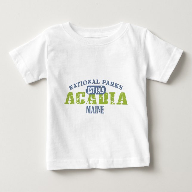 Camiseta De Bebé Parque nacional Acadia Estados Unidos (Anverso)