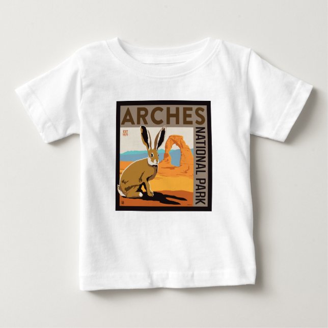 Camiseta De Bebé Parque nacional Arches, Utah | Jackrabbit (Anverso)