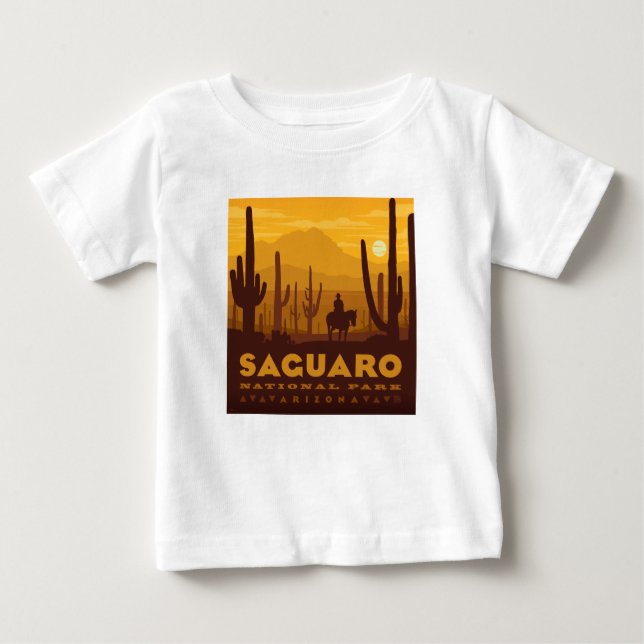 Camiseta De Bebé Parque nacional de la Plaza Saguaro | Arizona (Anverso)