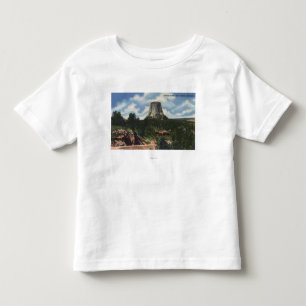 Camiseta De Bebé Parque nacional de Teton, WY - la torre del diablo