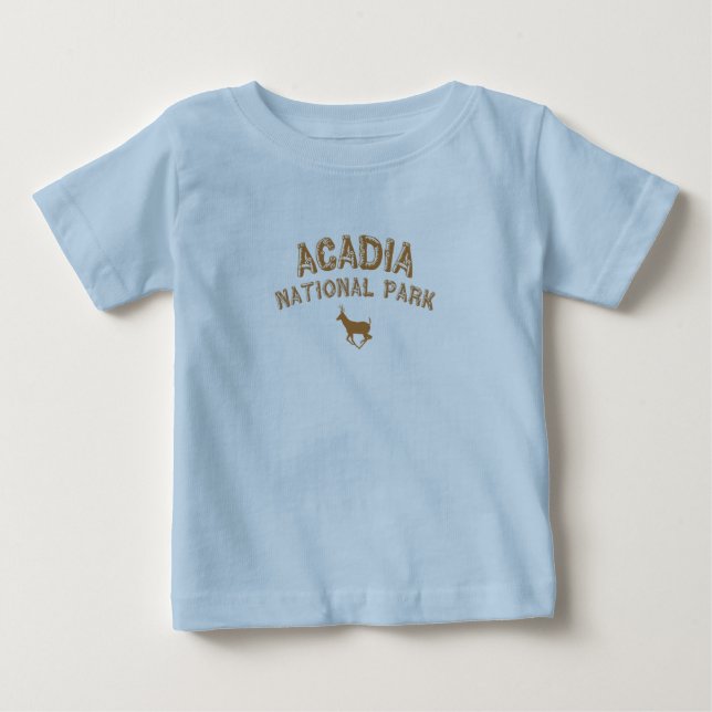 Camiseta De Bebé Parque nacional del Acadia (Anverso)