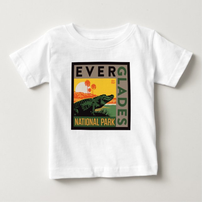 Camiseta De Bebé Parque nacional Everglades | Florida (Anverso)