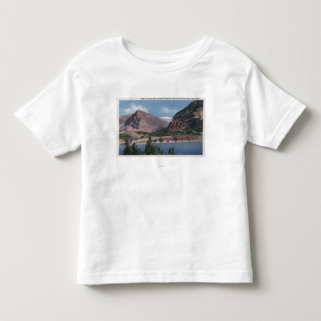 Camiseta De Bebé Parque Nacional Glacier, TA - mucha hotel 2 del (Anverso)