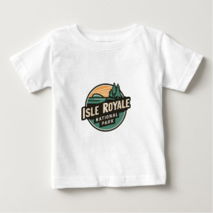 Camiseta De Bebé Parque nacional Isle Royale Parque nacional Retro 