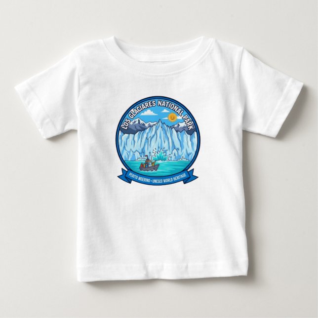 CAMISETA DE BEBÉ PARQUE NACIONAL LOS GLACIARES (Anverso)