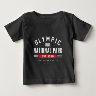 Camiseta De Bebé Parque Nacional Olímpico Est 1938 Aventura Vintage