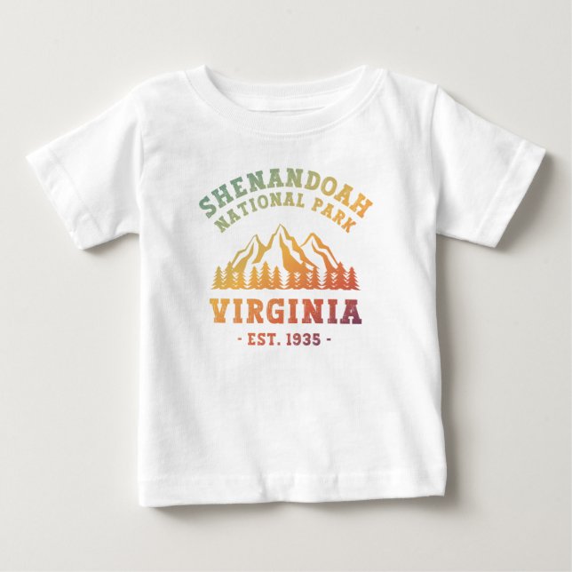 Camiseta De Bebé Parque nacional Shenandoah Virginia Estados Unidos (Anverso)