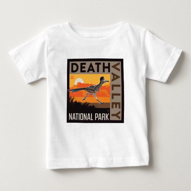 Camiseta De Bebé Parque nacional Valle de la Muerte | Roadrunner (Anverso)