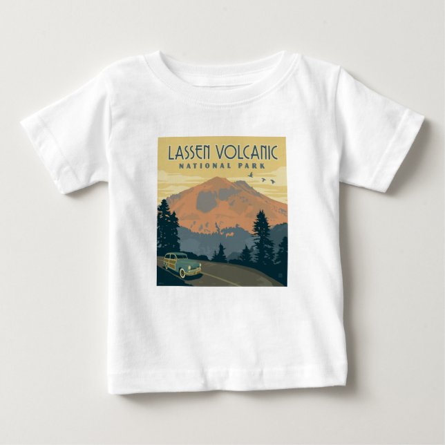 Camiseta De Bebé Parque nacional volcánico de Lassen | Viaje por ca (Anverso)