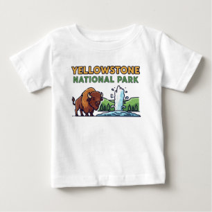 CAMISETA DE BEBÉ PARQUE NACIONAL YELLOWSTONE