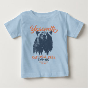 Camiseta De Bebé Parque nacional Yosemite Grizzly Bear California