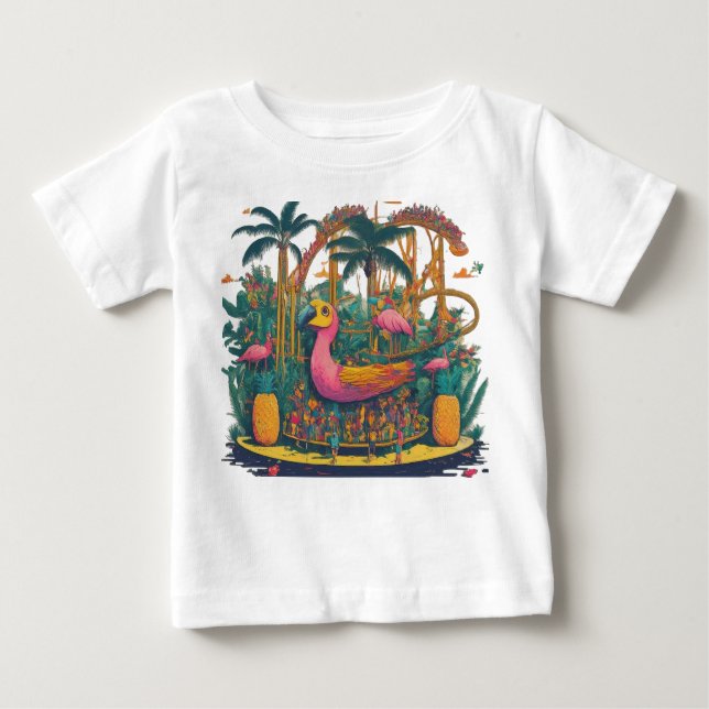 Camiseta De Bebé Parque temático de juegos (Anverso)