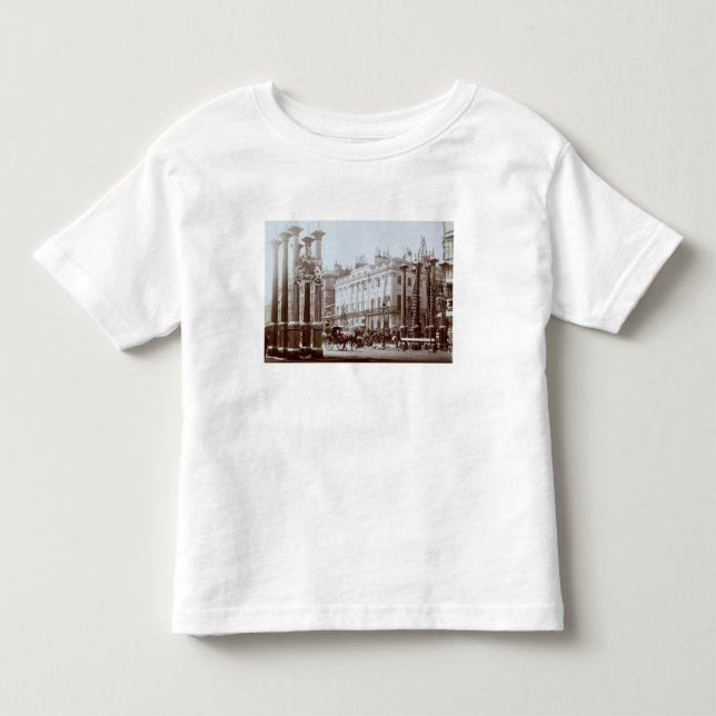 Camiseta De Bebé Parquee el carril que es adornado para el diámetro (Anverso)